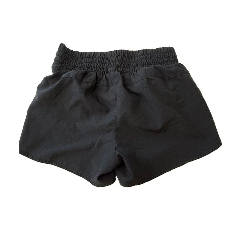 Old Navy Active Girls Athletic Shorts L 10-12 Black Go-Dry Running Gym